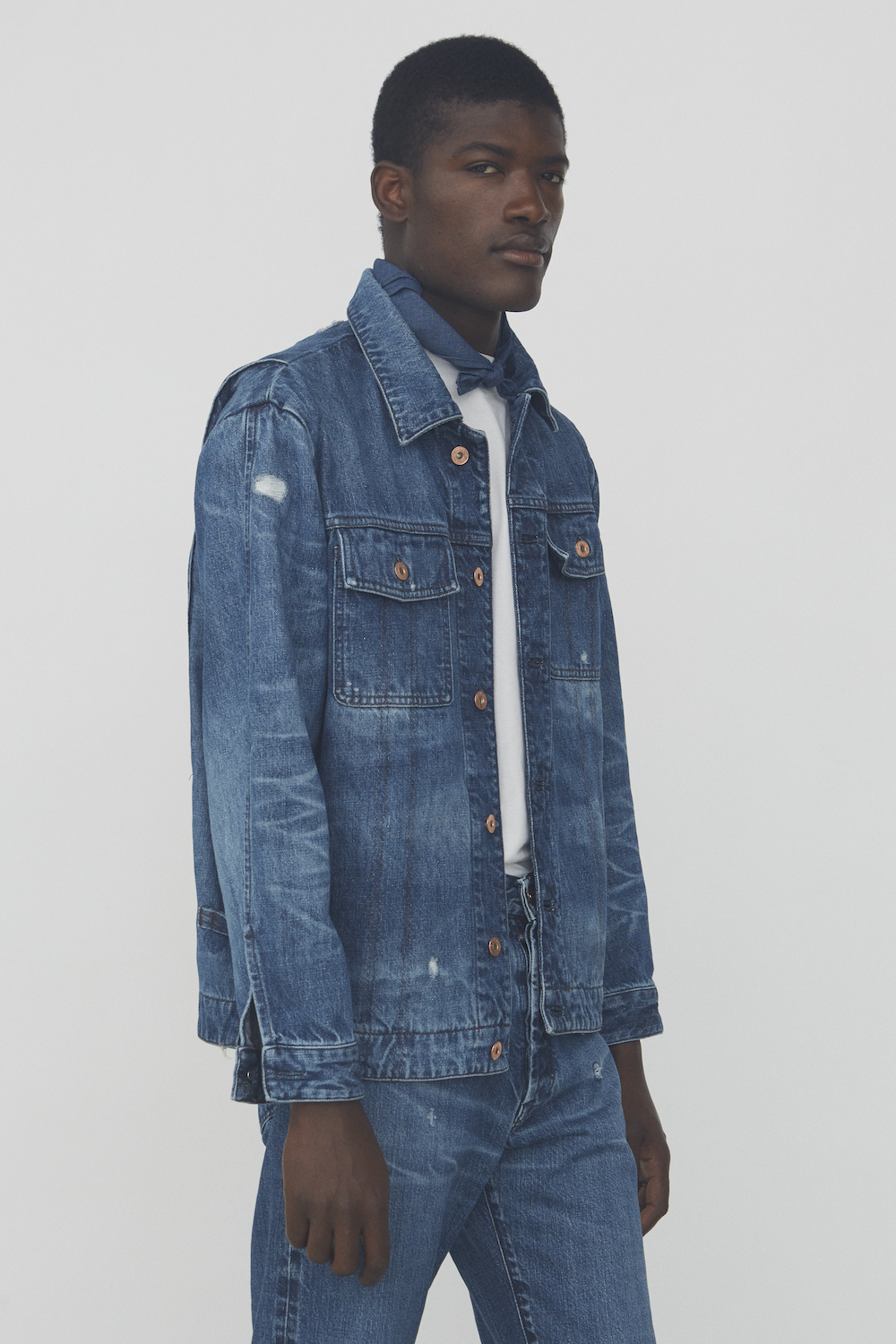 SDW22 Lookbook: Trucker Jacket - Carved in blue - TENCEL™